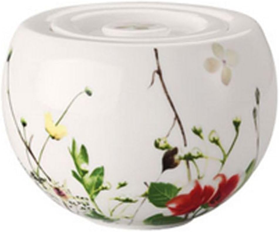 Rosenthal Brillance dzikie kwiaty puszka cukrowa, porcelana kostna, wielokolorowa, 11 x 11 x 8 cm