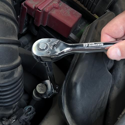 Image of Der Erwachte 1 /2-Inch Drive Ratchet, Quick-Release Reversible Ratchet Wrench, 72-Tooth 1 /2 Drive Ratchet Handle, Chrome Alloy Made, Cr-Mo Head,Full Polished