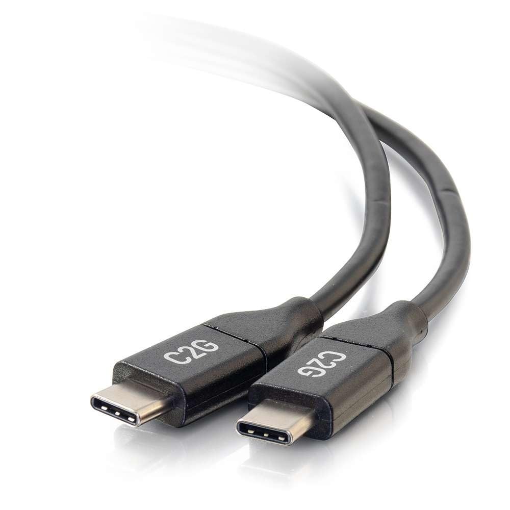C2G Cavo USB, cavo USB 2.0, cavo USB C a C, nero, 1,​82 metri, Cables to Go 28828