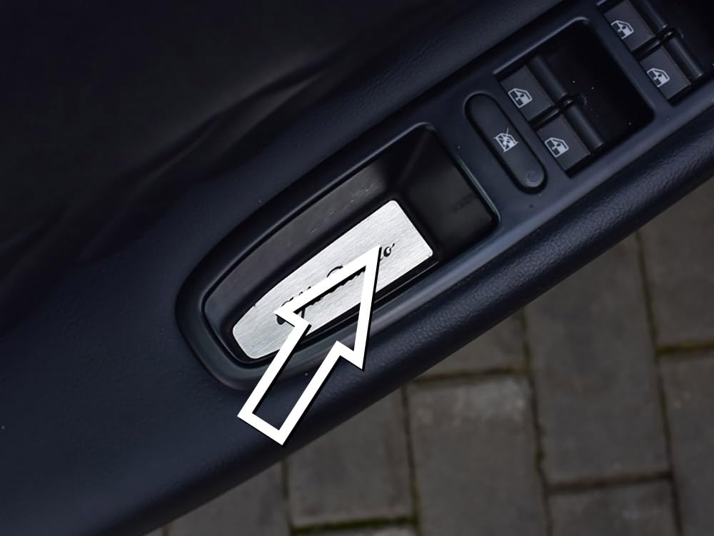 Copertura In Acciaio per Alfa_Romeo 159-4 Pezzi Emblema Targa Inox Metallo Spazzolato Interni Fatto Su Misura Decorazioni Tuning Accessori