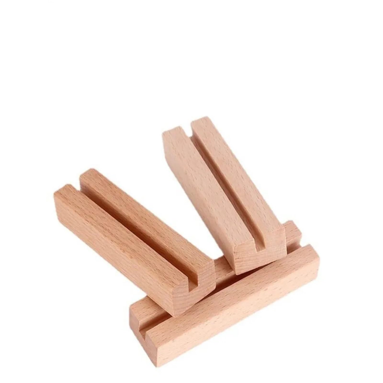 Tischkartenhalter aus Holz, mit Schlitzen für Karten, Fotos, 4 mm, 15 Stück