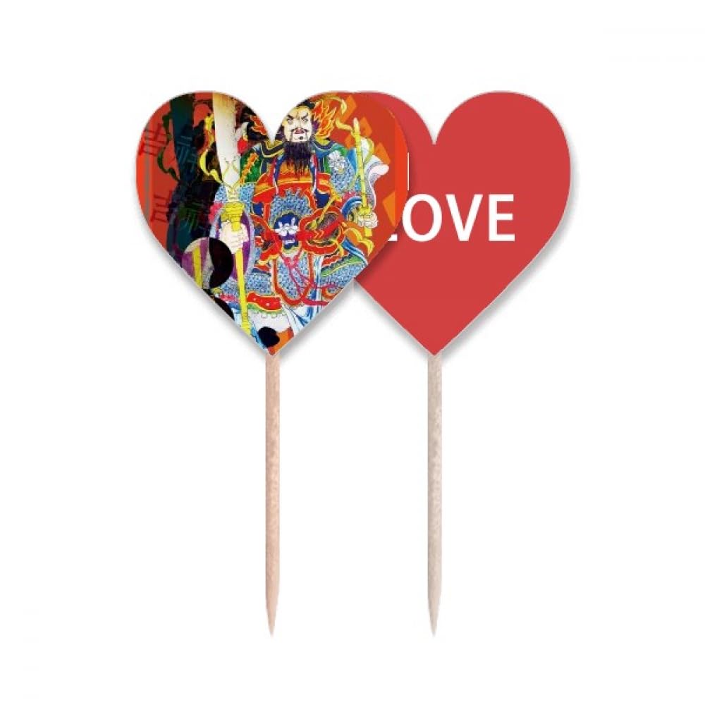 Drapeau love heart pour décoration de gâteaux de mariage et fiançailles chic