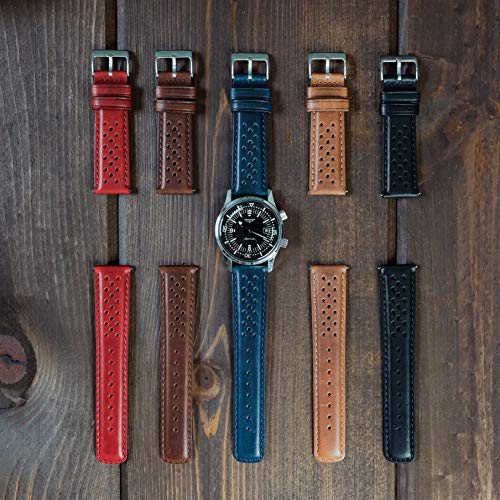 Image of Barton Racing & Rally Horween Leather Straps with Integrated Quick Release Spring Bars - Watch Bands