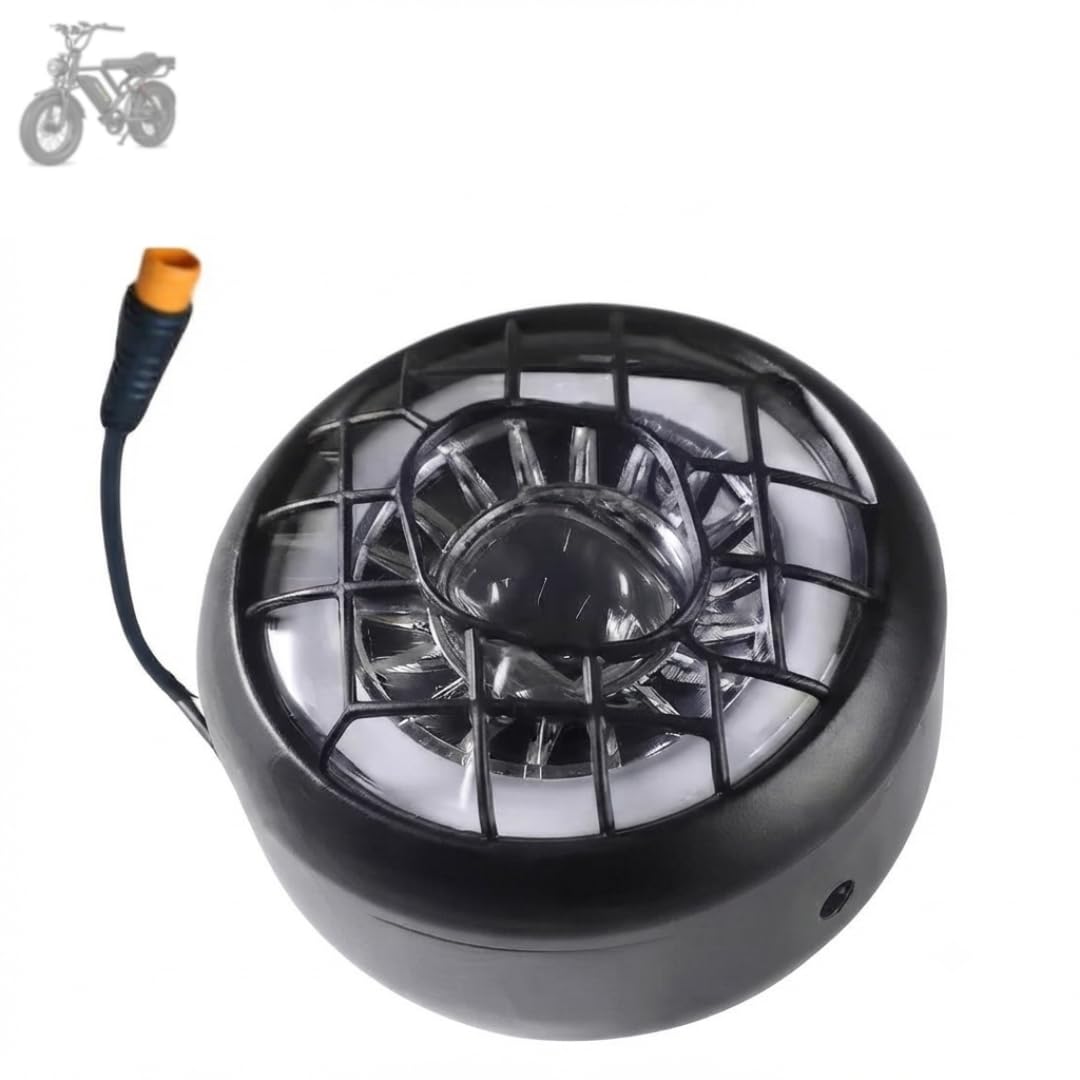 Power Fix Front Light and Horn made for Qlaway BK20 Electric Bike Replacement front light and horn assembly high-brightness LED headlight with loud safety electronic horn e-dirt bike spare part