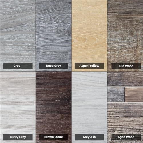 Image of Art3d Wood Texture Peel and Stick Vinyl Flooring Tiles, 8-Pack Samples