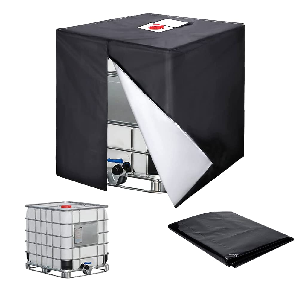 IBC Copertura Per Serbatoio Dell'Acqua Da 1000L, Copertura Per Container Ibc, Copertura Protettiva Con Chiusura Lampo, Telo Protettivo Per Container e Serbatoio Dell'Acqua Piovana