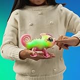Little Live Pets Chamäleon Nova, leuchtendes, interaktives Chamäleon mit Farbwechselfunktionen, über 30 Geräusche, viele Verschiedene Stimmungen, wiederholt Worte, mit Takterkennung, inkl. Batterien