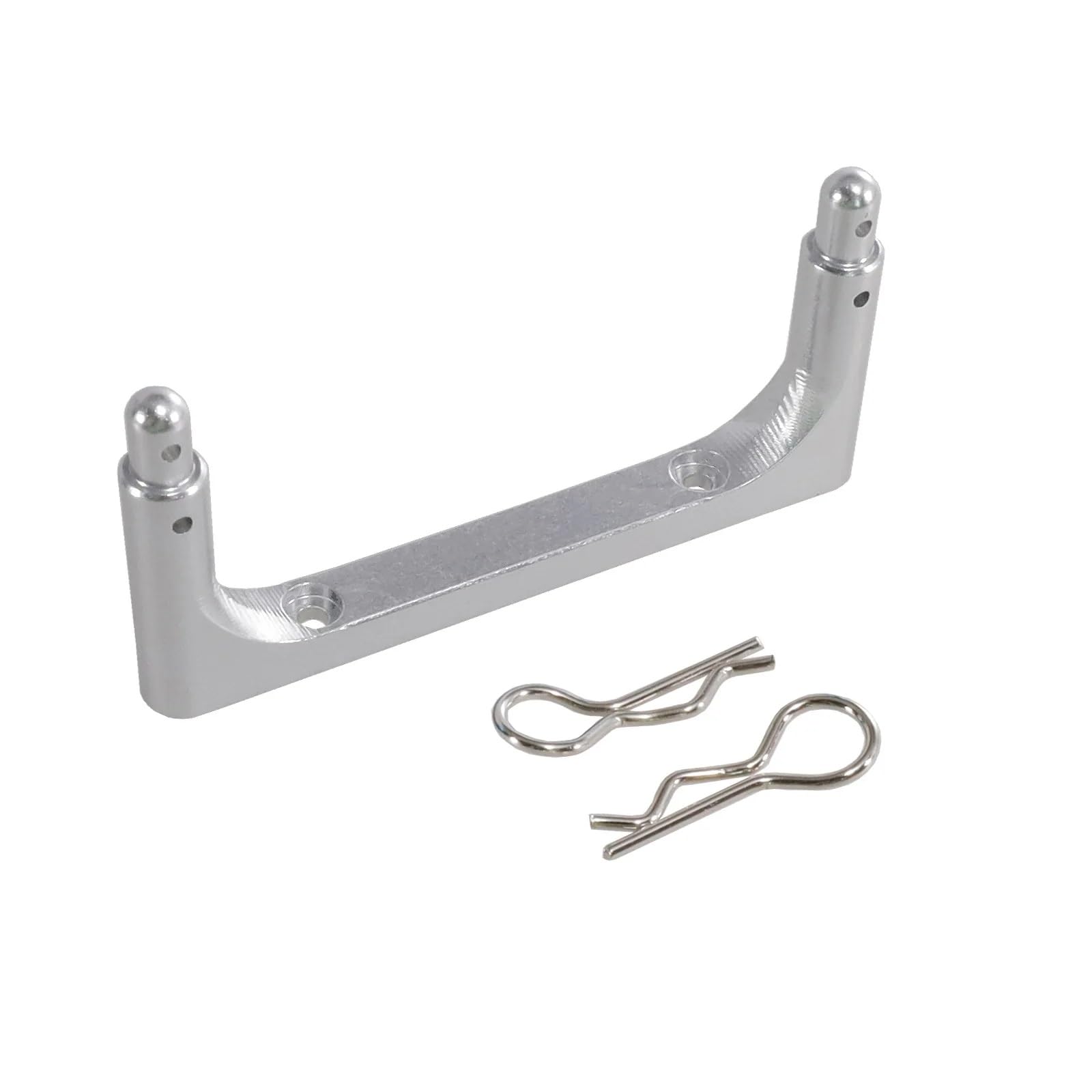 RC Modifications Spare For MJX For Hyper Go 14301 14302 14303 1/14 RC Car Metal Pillar Body Fixed Pillar Front Shell Upgrade Parts Repair Accessories(Silver)