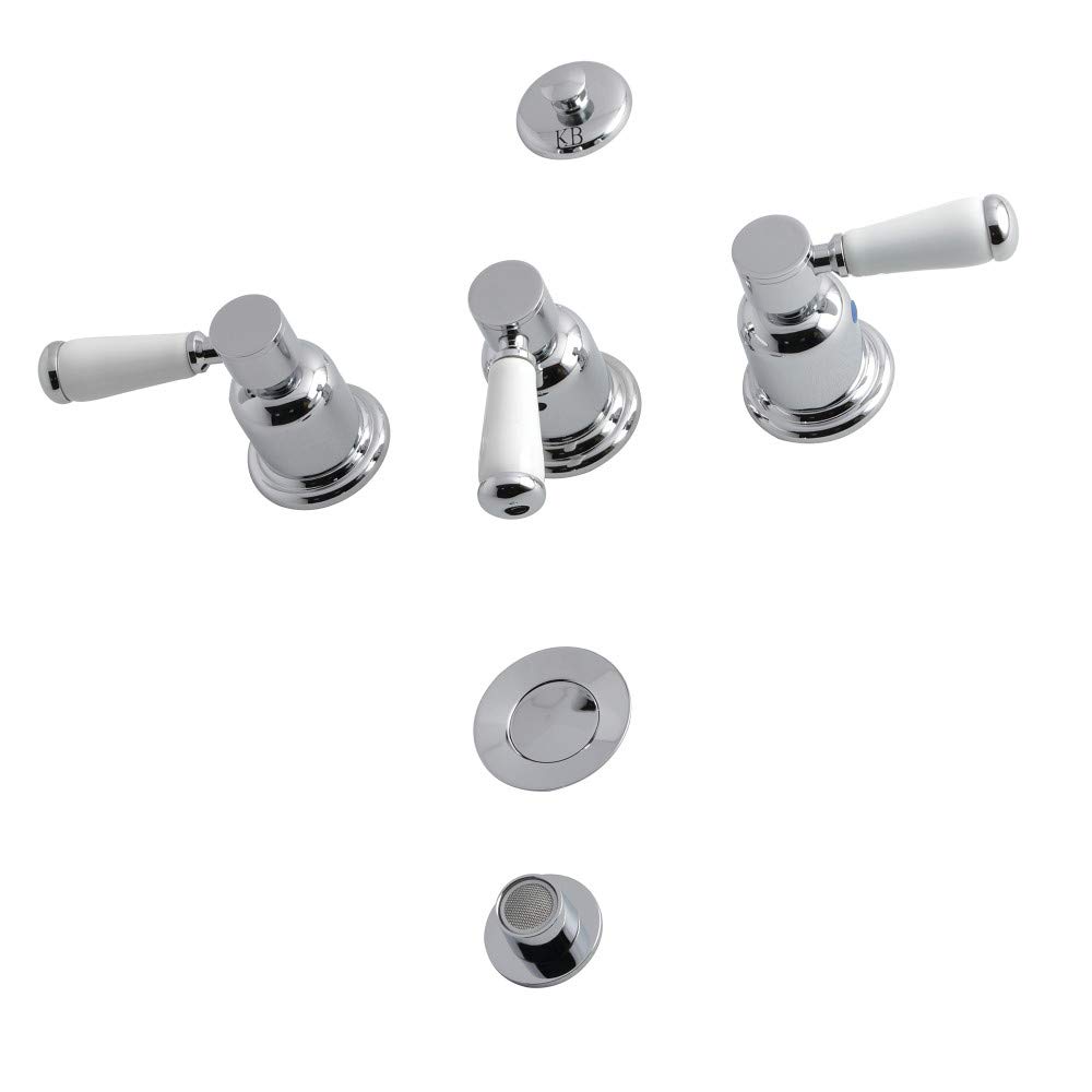 Kingston Brass KB6321DPL Paris Bide Bataryası, Parlak Krom