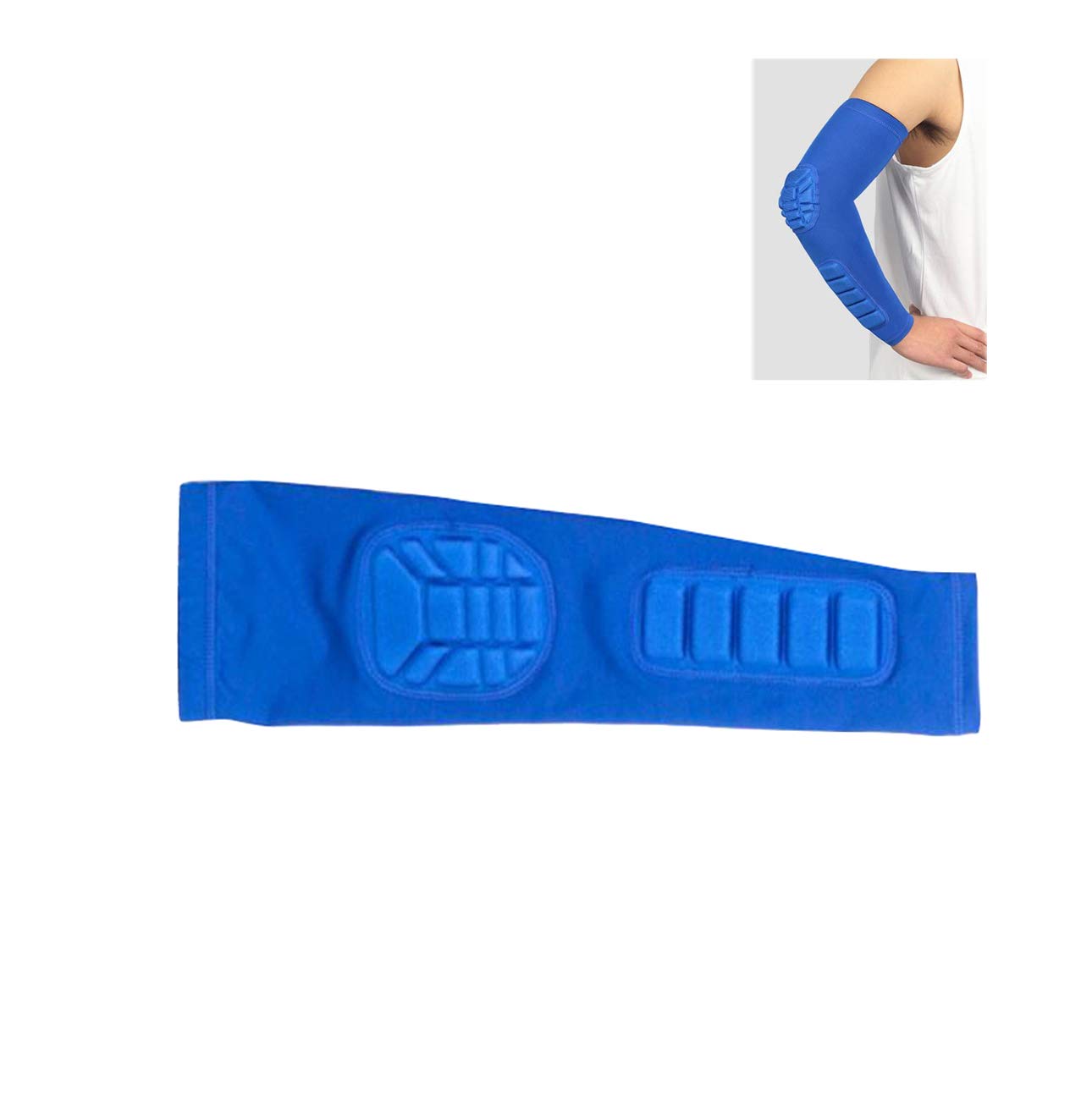 Nema Double Honeycomb Sports Arm Sleeve Elbow Protection-Blue -L 2