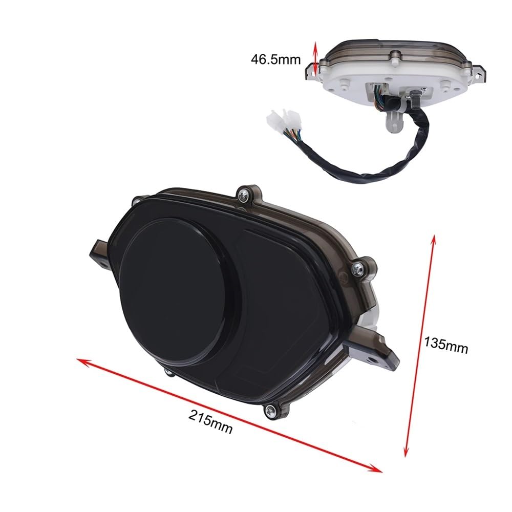 Indicateur Tachymètre Numérue Compteur De Vitesse Numérique pour Moto pour Smash 115 V 115 FI Smash 115 FI Compteur De Vitesse Compteur De Voyage Odomètre