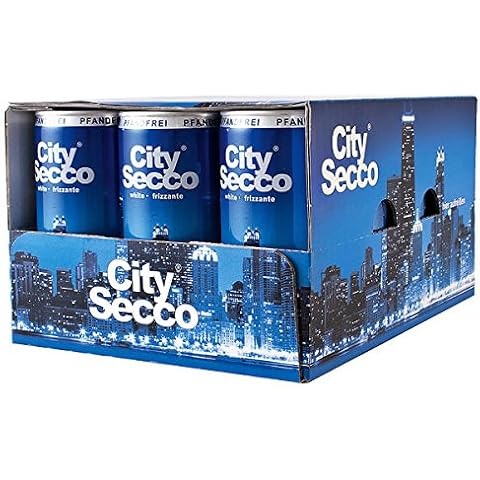 60 Dosen City City Secco Perlwein 10.5% Vol. 60 x 200ml inc. EINWEG Pfand Cover