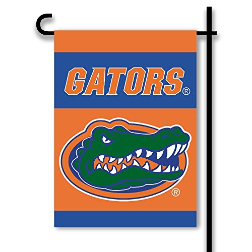 BSI PRODUCTS, INC. - Florida Gators 2-Sided Garden Flag and Plastic Pole with Suction Cups - UF Football Pride - High Durability for Indoor and Outdoor Use - Great Fan Gift Idea - Classic
