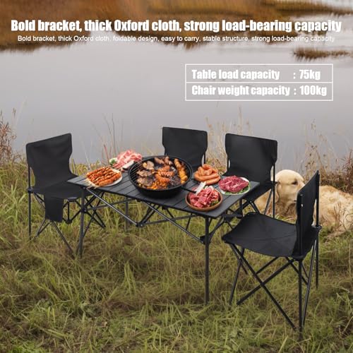 Ensemble Pique-Nique Pliable pour Solution de Repas Nomade sans Encombrement - 5