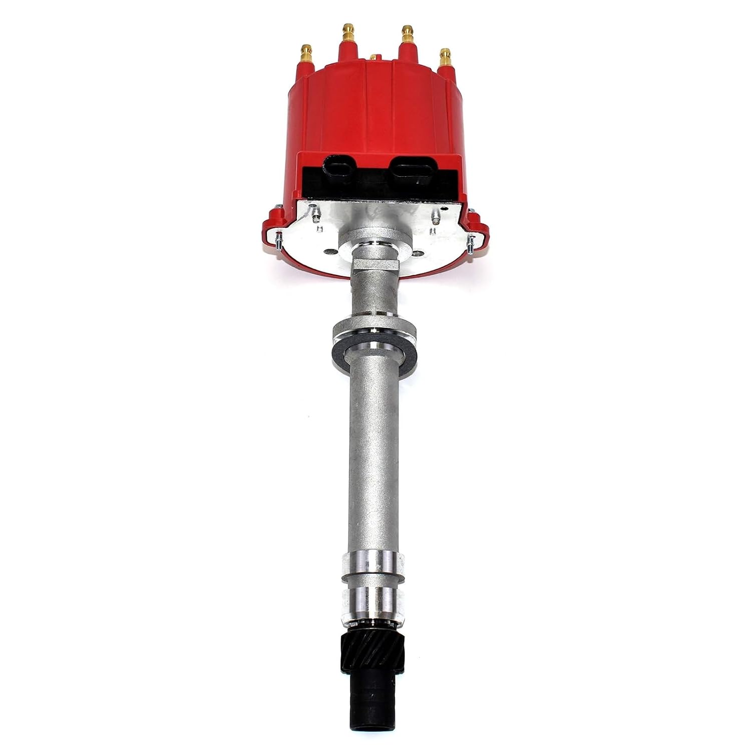 A-Team Performance - EFI TBI Distributor and Spark Plug Wires - Compatible with SBC BBC GMC Chevrolet 1987-1997 5.0L 5.7L C/K Pickup Truck Van Camaro 305 350 HEI652R Red Cap 2-in-1 Kit