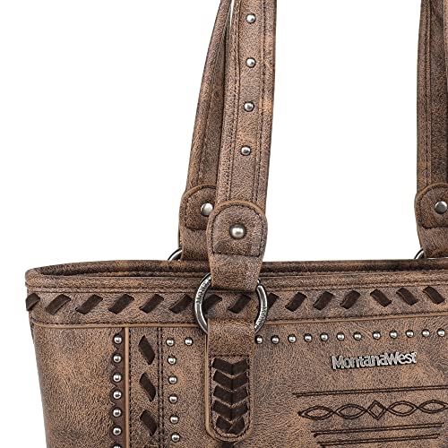 Image of Montana West Spiritual Collection Western Tote Bag for Women Vegan Leather Shoulder Handbag with Wallet