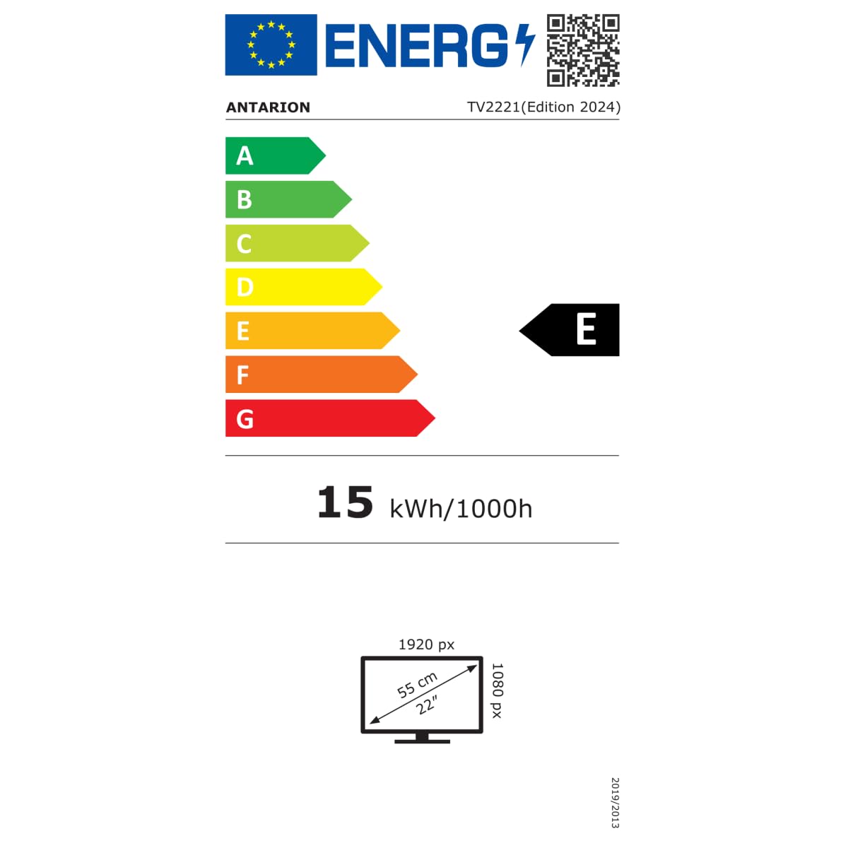 Antarion Zestaw TV LED 22" 55 cm Full HD 12 V + uchwyt do telewizora 180° samochód kempingowy