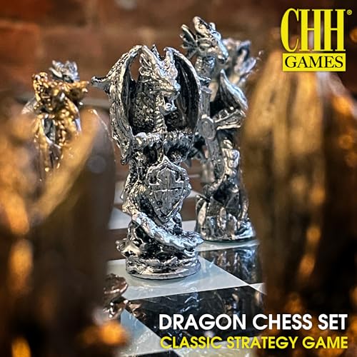 Juego de Ajedrez 3D Dragón 15" para 2 jugadores miniatura 2