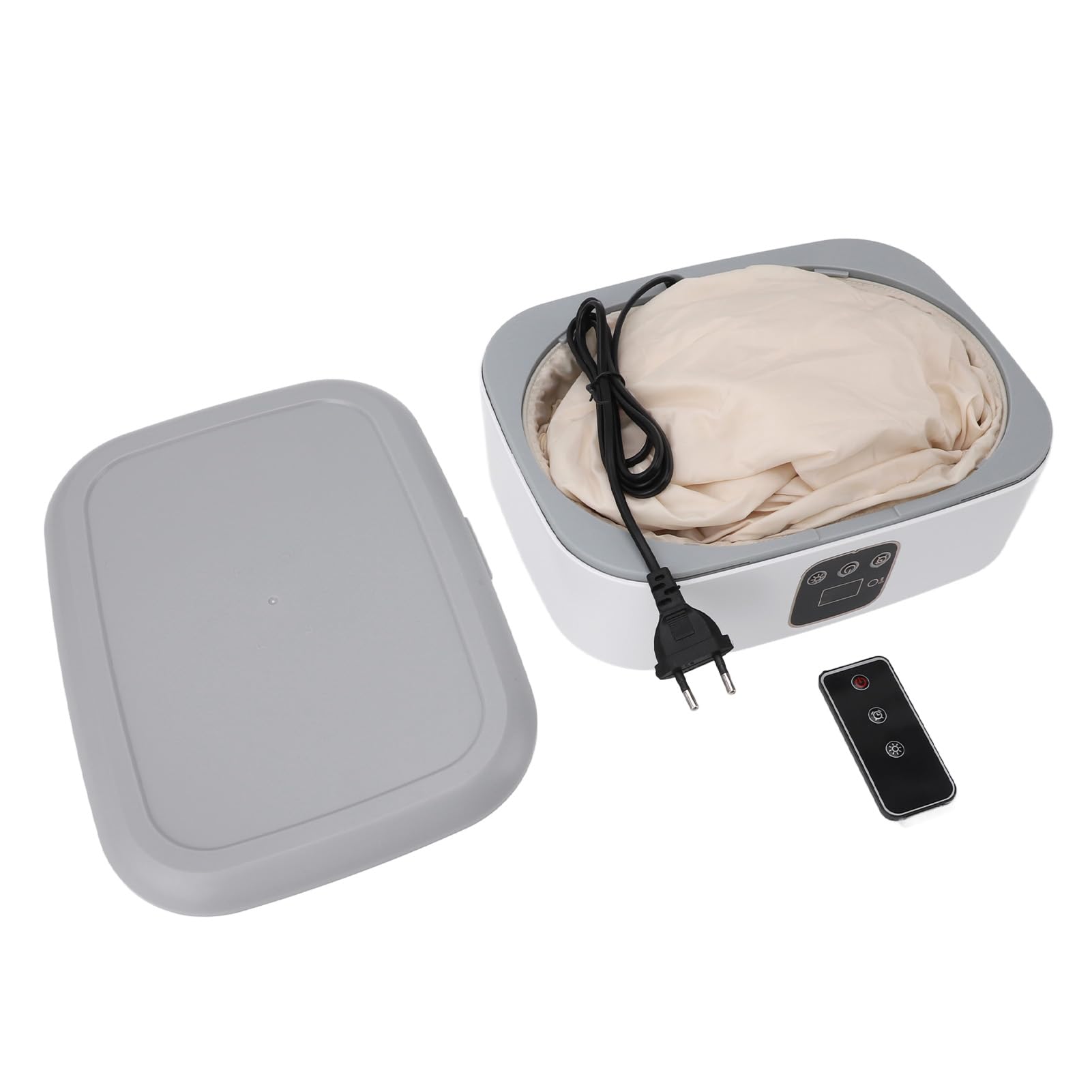 Begoniape Elektrische wasdroger, 1500 W, droger met touchscreen en timer, geluidsarm, draagbare kledingkast, inklapbaar, warme luchtdroger voor thuis (rood