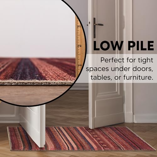 Keen Home Design Machine Washable Area Rugs with Non-slip Backing, Ideal for Hallway, Living Room, Bedroom, Kitchen and Laundry Room, Vintage Moroccan and Low Pile Rug (2' x 3') - Image 5