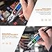 Heavy Duty 3-72V Backlit Digital LCD Circuit Tester, Automotive Test Light with 140 Inch Extended Wire and 2 Polarity Indicate LED Lights, Car Truck Low DC Voltage & Light Tester with Stainless Probe