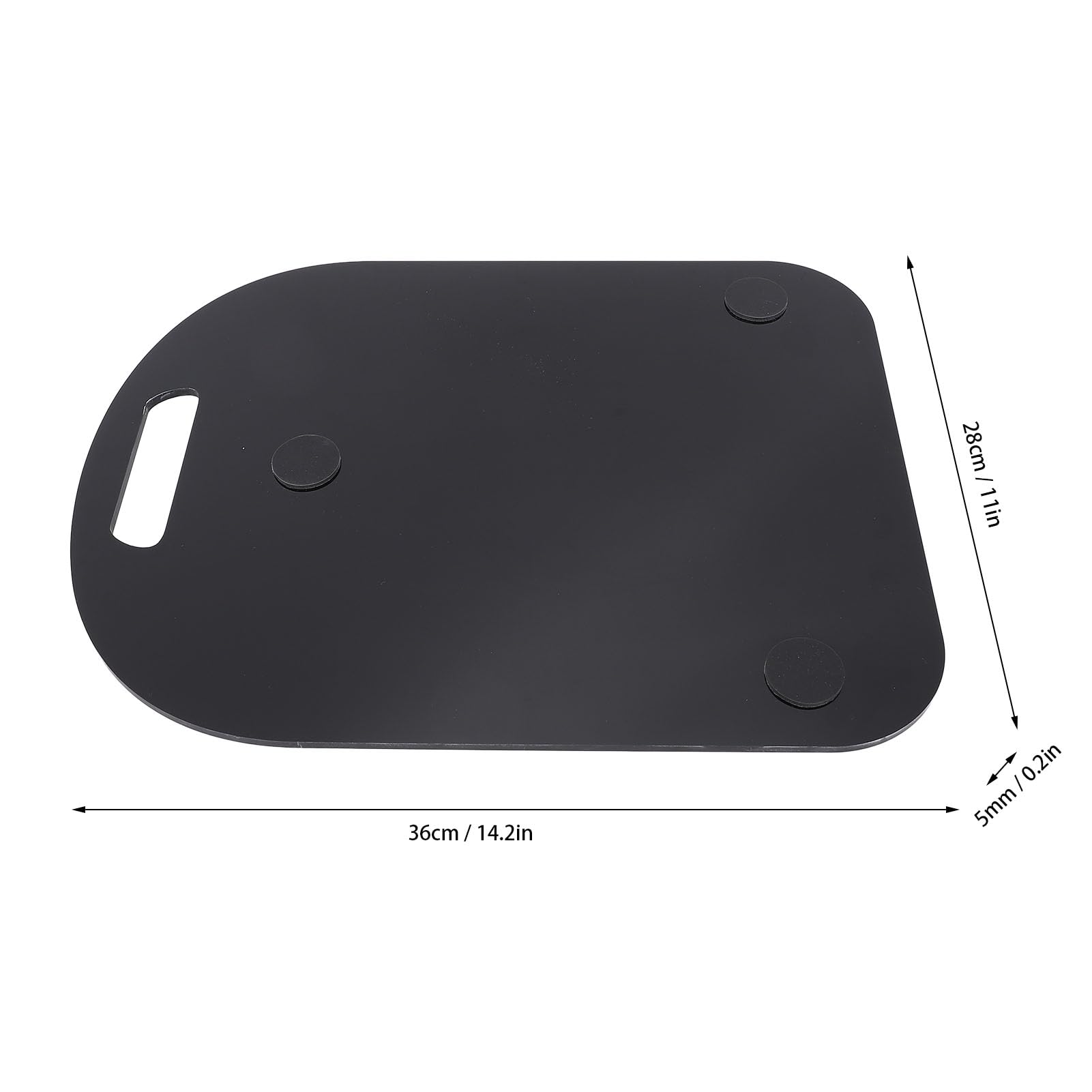 Mixer Sliding Mat for TM5 TM6, Non Slip Cushioning Mixer Slider Pad with Handle Mixer Moving Pad Accessory for Easy Positioning (Black)