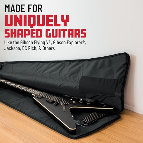 image for Gator Cases Foam Padded Guitar Gig Bag for Extreme Style Guitar Bodies