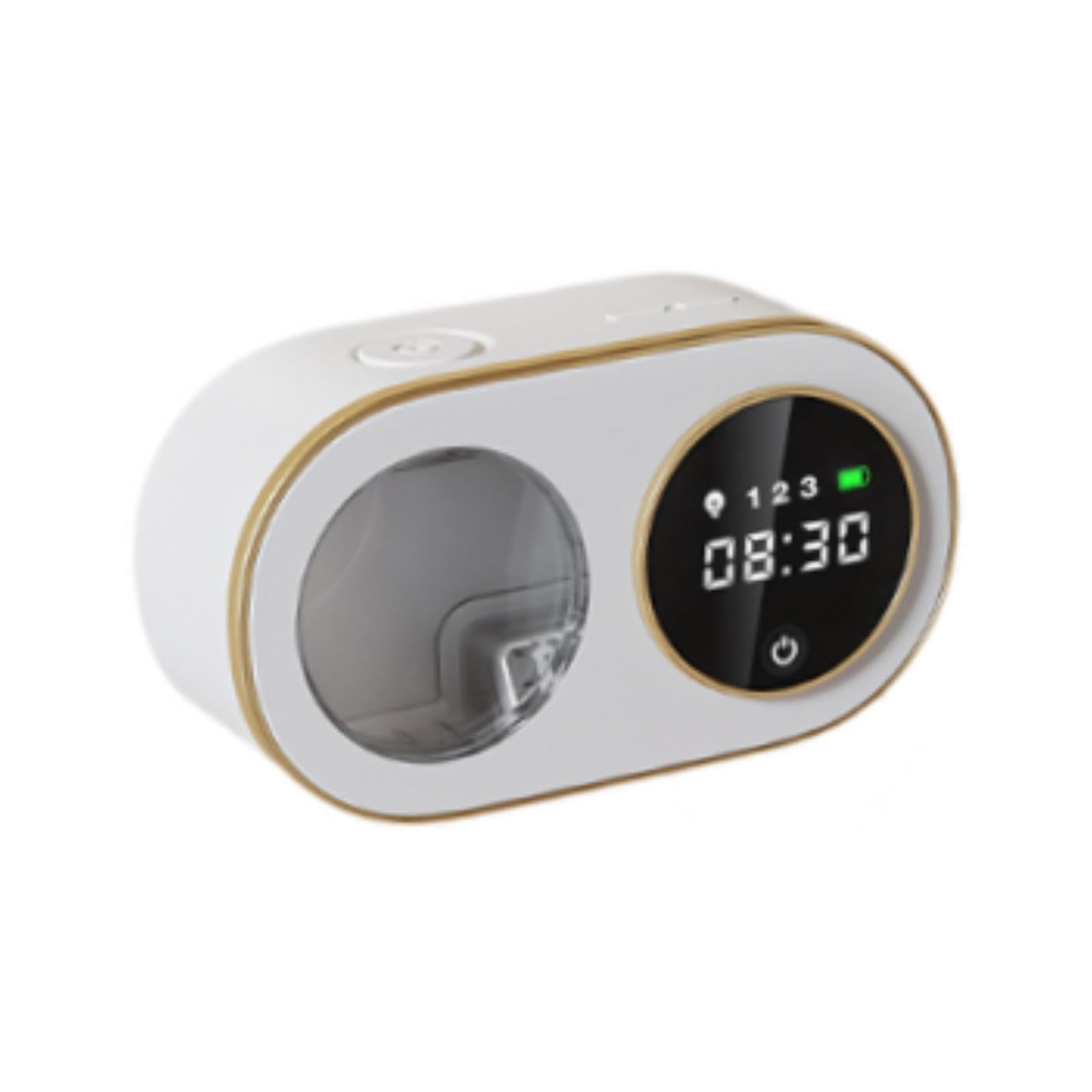 Dispensador Automático de Jabón Sin Bomba, Líquido Visible, Espuma Ajustable, Indicador de Nivel de Recarga, Apto para Baño Y Cocina, Blanco, Individual