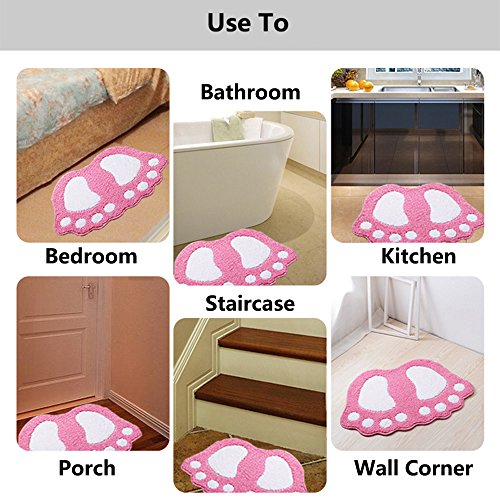 ele ELEOPTION Non-Slip Bath Mat, Super Water Absorbent Shower Mat, Soft Comfortable Bathroom Mat - Image 4