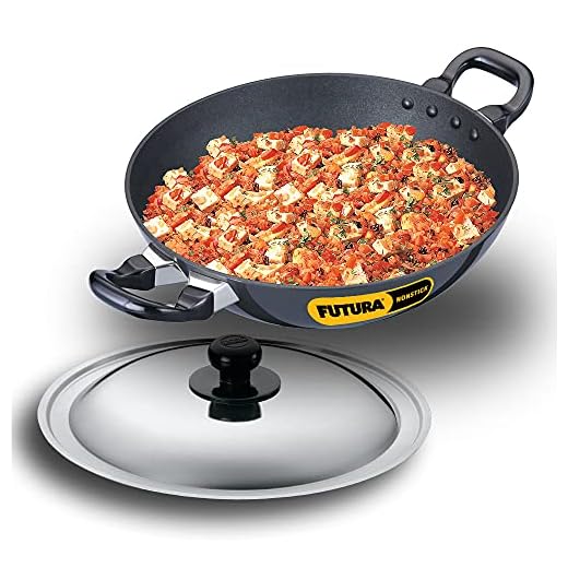 Hawkins - Q55 Futura Non-Stick Round Bottom Deep-Fry Pan with Steel Lid 2.5 Litre