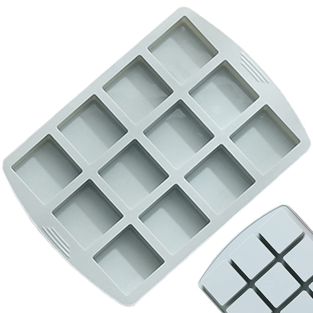 Brownie Baking Tin Square Silicone Mould NonStick Silicone Baking Tray for Brownie Cheesecake Mini Cake and Chocolate Bar Etc