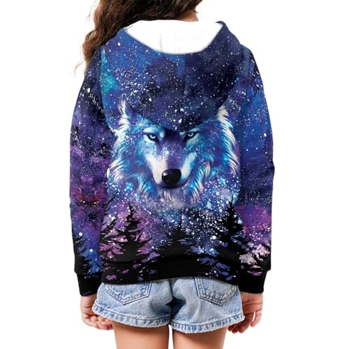 Renewold Girls and Boys Zip-Up Hoodie Sweatshirt Kids Zip Hoodie Hooded Sweatshirts Clothing4