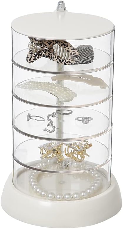 3-lagige Haarspangen Box - Aufbewahrung Für Haargummis & Schmuck Mit Schubladen