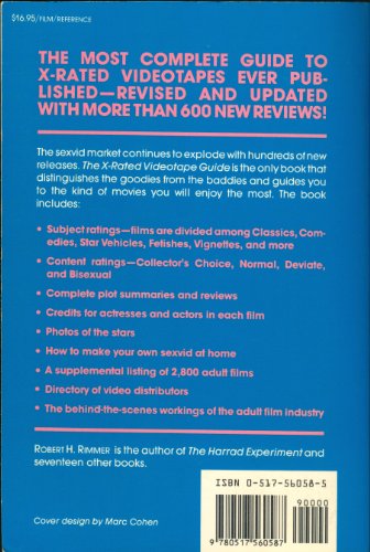 The X-Rated Videotape Guide 0517560585 Book Cover