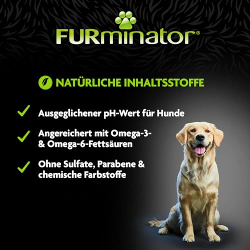 FURminator deShedding Hunde-Shampoo - Premium Shampoo für Hunde, löst effektiv lose Haare, 473 ml
