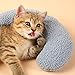 A/A Halbes Krapfen-Katzen-und Hundekissen Kissen | Haustierbett für Katzen oder kleine Hunde,Ultraweiches, Flauschiges Haustier-Beruhigungsspielzeug für kleine, mittelgroße Katzenkätzchen