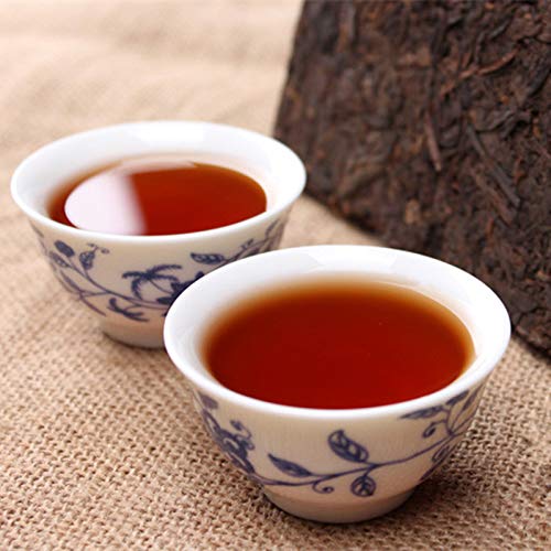 Old PU ER Tea 250g (0.55LB) Puerh Tea Brick Black Tea Comida verde Pu'er tea Puer tea Chinese tea Maduro té shu cha comida saludable Pu-erh tea Árboles viejos Pu erh tea tea tea Red tea - Imagen 7