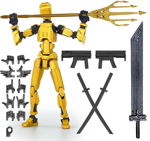 PKKP T13 Figurine d'action déjà montée, impression 3D de figurines mobiles, figurine d'action Titan 13 avec 6 armes, 6 paires de mains, figurine d'action...