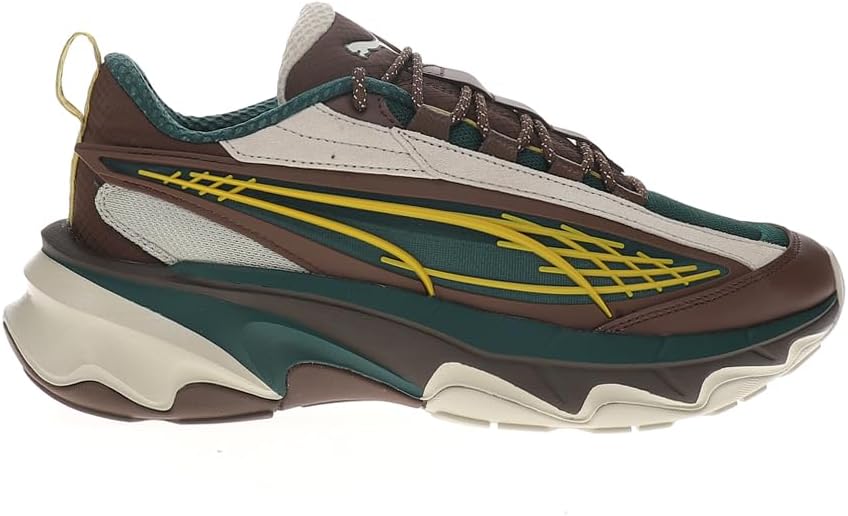 PUMA Mens Carbon Artisanal Lace Up Sneakers Shoes Casual - Brown, Green, Off White