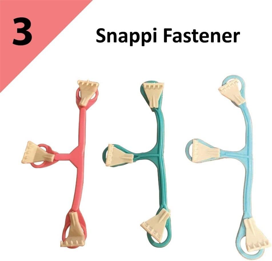 KaWaii Baby Snappi Cloth Diaper Fasteners Replace Diaper Pins Use with for Prefold Cloth Diapers, Birdeye, Flatfolds - Pack of 3 : Baby