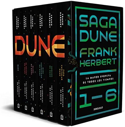Saga Dune 1-6. La mayor epopeya de todos los tiempos: (edición estuche con: Dune | El mesías de Dune | Hijos de Dune | Dios emperador de Dune | Herejes de Dune | Casa capitular Dune) (Best Seller)