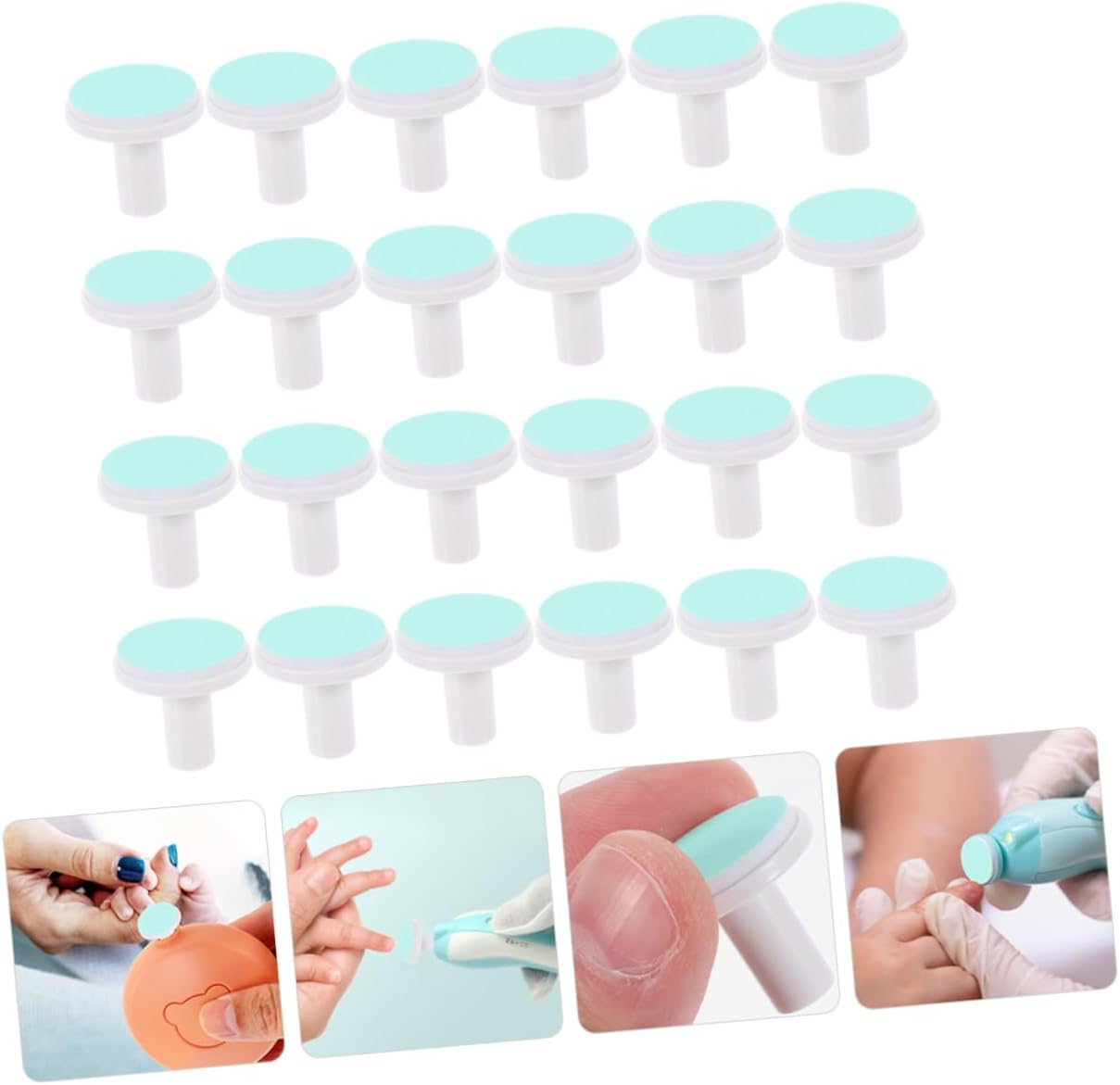 pcs Nail Replacement Pads Baby Nail Trimmer Grinding Heads Electric Nail Trimmer Pads for Toddler Nail Accessories Clippers Nail File Nail File Replacement Pads Toddler