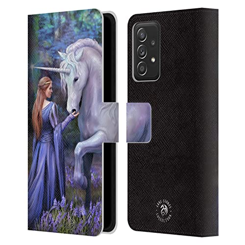 Étui Portefeuille Samsung Galaxy A53 5G Coque Cuir Anne Stokes Jacinthe Bois
