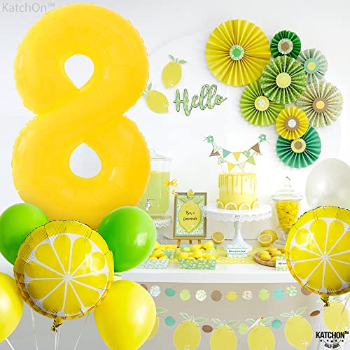 Image of KatchOn Yellow Number 8 Balloon 40 Inch, 8 Balloon