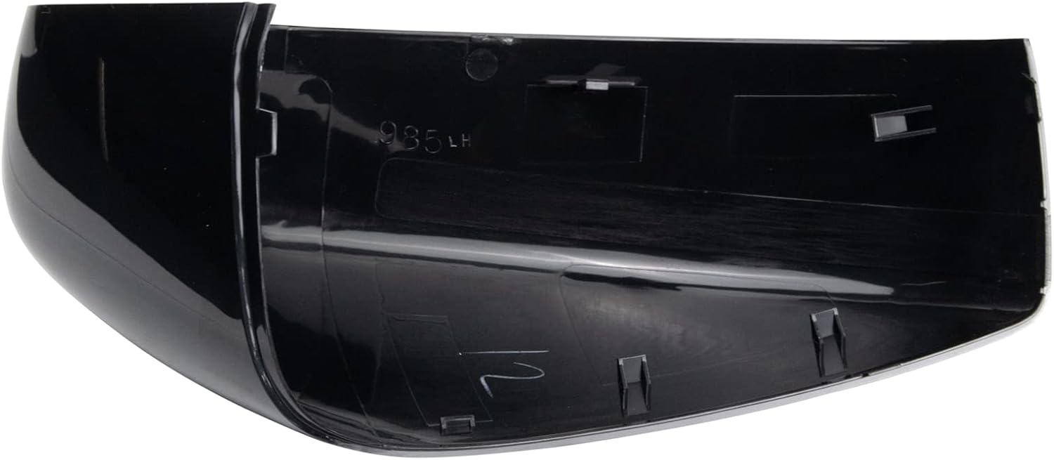 TRQ Left and Right Mirror Cap Set Paint to Match Black Compatible with 2015-2019 Nissan Versa Versa Note NI1326104 NI1327104