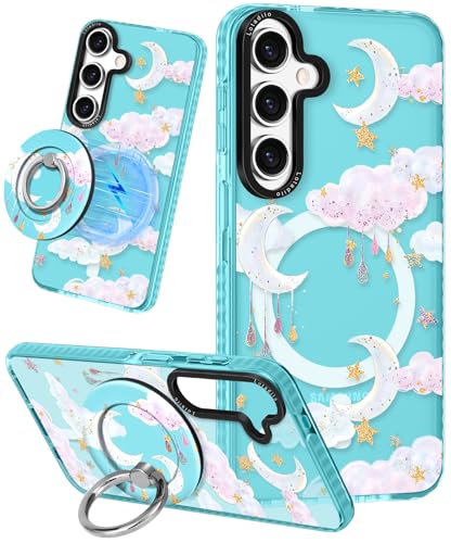 Coque Samsung S24 Plus mignonne avec support magnétique en TPU souple Lotadilo