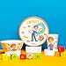 Zak Designs Blippi Kids Dinnerware Set 3 Pieces, Durable and Sustainable Melamine Bamboo Plate, Bowl, and Tumbler are Perfect For Dinner Time With Family (Blippi, TABBS)