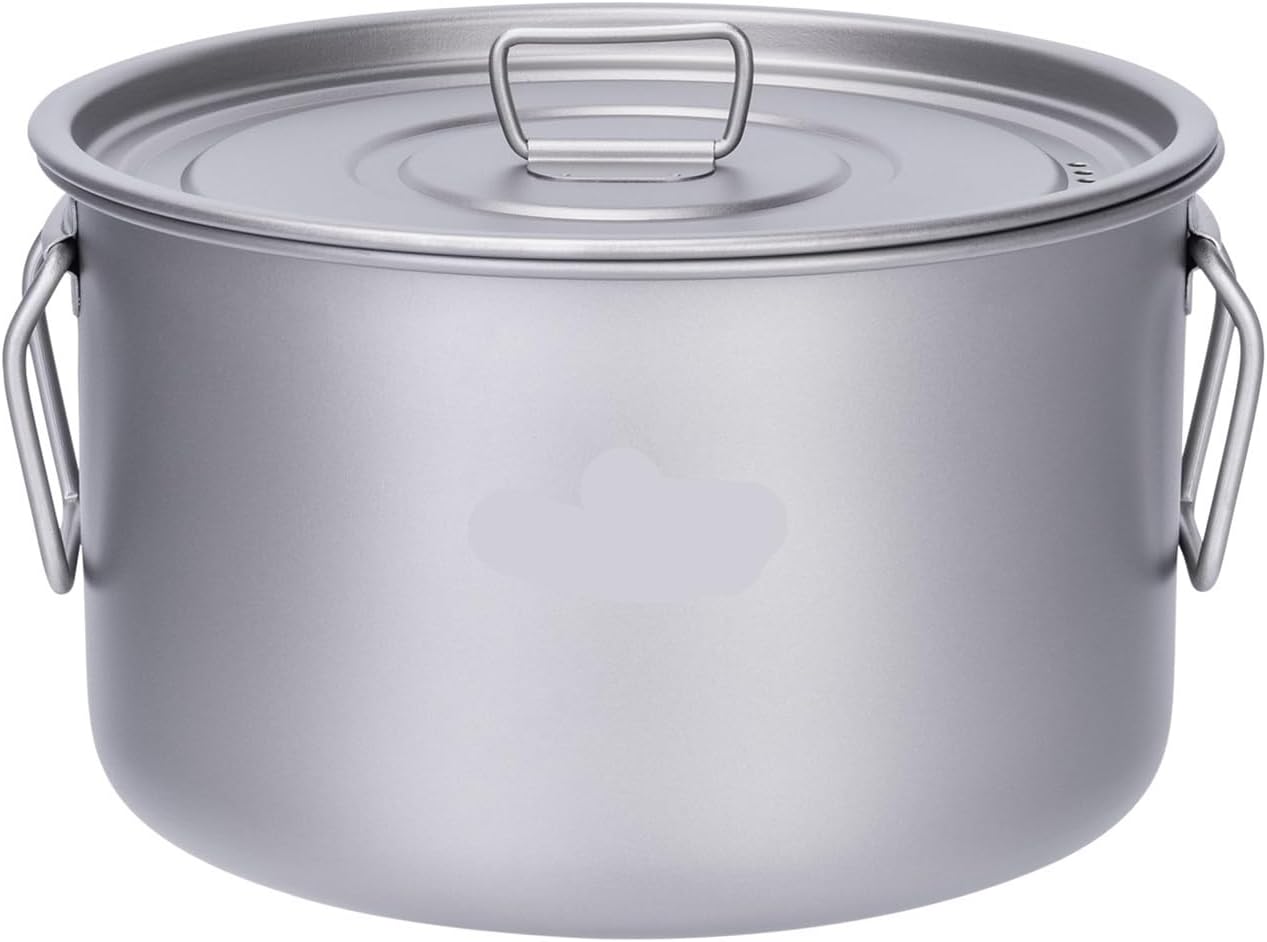 Compatible for Boundless Voyage Lightweight Titanium Pot Outdoor Portable Cooking Set Backpacking for Hiking Trekking Picnic Fishing