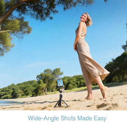 Vlog Selfie Monitor Screen, Vlog Magnetic 4K 60fps Video Recording for iPhone & Android, Wireless Screen Mirroring with Remote Control, Content Creator Essentials, Live Stream & TikTok - Thumbnail 4