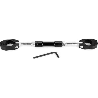 Motorcycle Balance Bar Universal 22 mm Aluminium Alloy Adjustable Crossbar Handlebar Motorcycle Reinforcement Lever Accessories Black